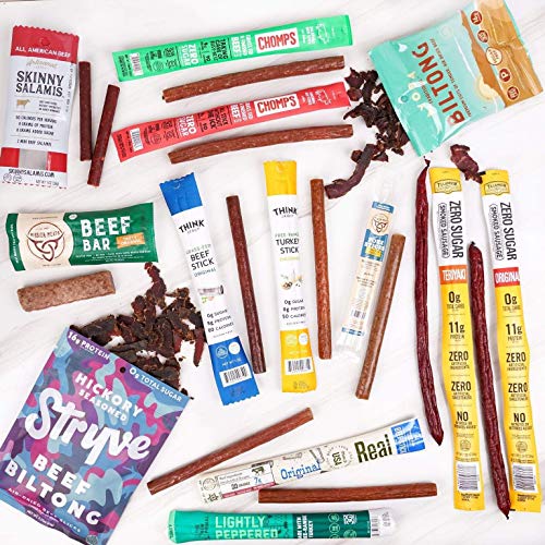 Keto Jerky Curated Sampler Box - 13 Premium Keto Beef Jerky Snac