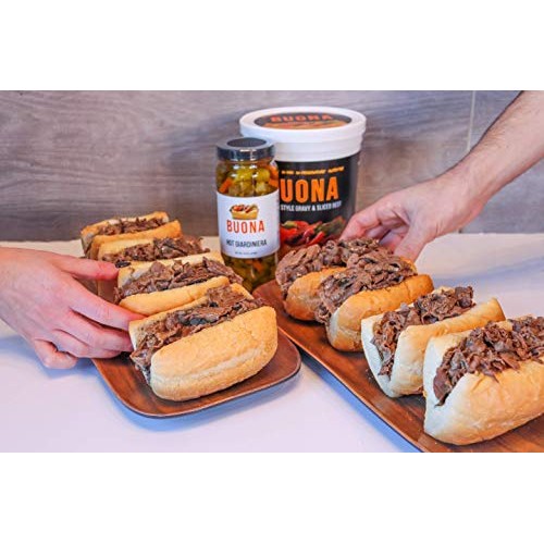 Buonas Chicago Italian Beef Sandwich Kit 16 Pack Buonas Chicago Italian Beef Sandwich Kit 16 Pack