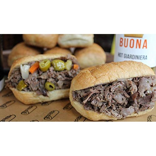 Buonas Chicago Italian Beef Sandwich Kit 16 Pack Buonas Chicago Italian Beef Sandwich Kit 16 Pack