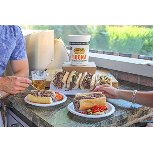 Buonas Chicago Italian Beef Sandwich Kit 16 Pack Buonas Chicago Italian Beef Sandwich Kit 16 Pack