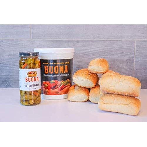 Buonas Chicago Italian Beef Sandwich Kit 16 Pack Buonas Chicago Italian Beef Sandwich Kit 16 Pack