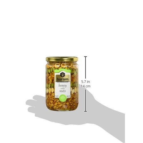 Buram Honey with Nuts, Premium Quality Honey Dipped Mix Nuts wit...