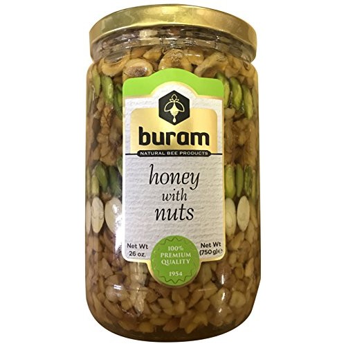 Buram Honey with Nuts, Premium Quality Honey Dipped Mix Nuts wit...