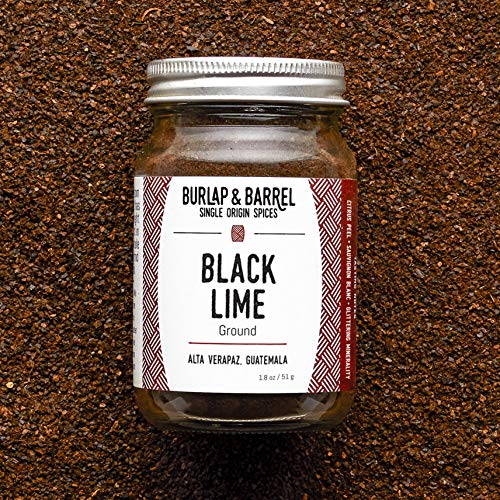 Ground Black Lime – 1.8 Ounce Glass Jar – Savory And Tart Single