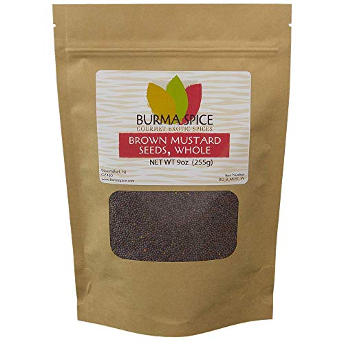 Brown Mustard Seed, Whole | Indian Mustard | Sharp Heat Flavor 9Oz.