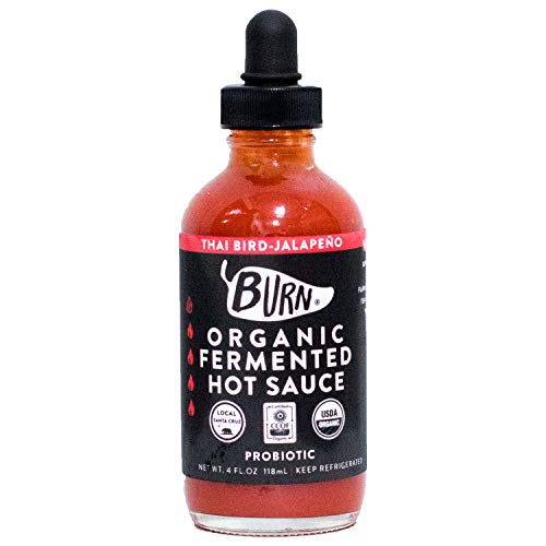 Burn Hot Sauce - Thai-Bird Jalapeño The Original Aged Organic P
