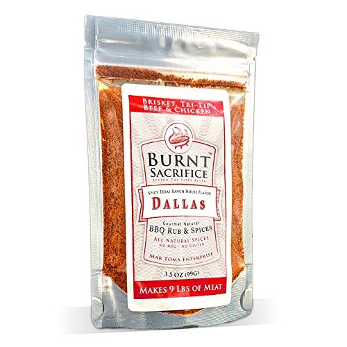 Burnt Sacrifice Dallas Style Gourmet Spicy Bbq Spice Dry Rub Sea