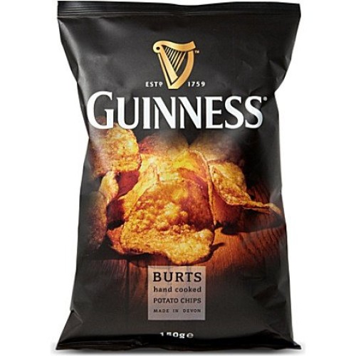Burts Guinness Original Thick Cut Potato Chips, 5.3 Ounce
