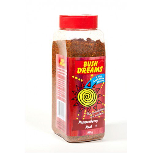 Bush Dreams Pepperberry Rub Seasoning - 500G Pack Of 4