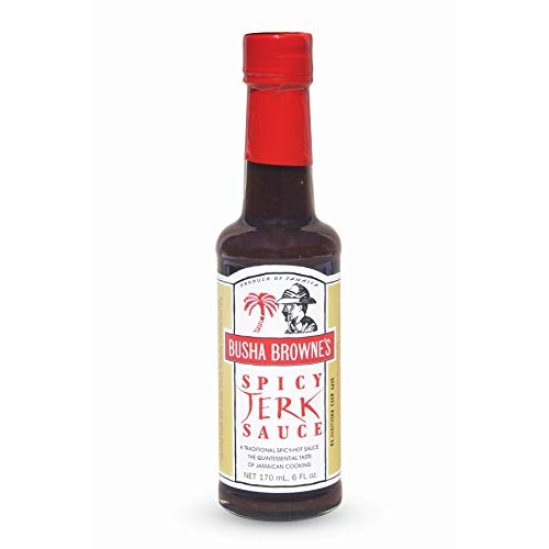 Busha Brownes Spicy Jerk Sauce, 5 Ounce