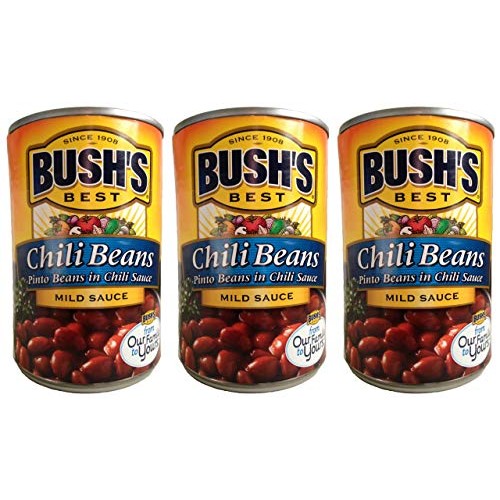Bushs Best Chili Beans-- Pinto Beans In Mild Chili Sauce 3 Pac