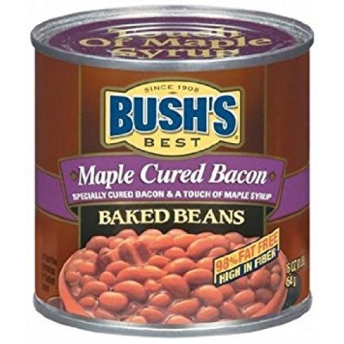 Bush's Best Maple Cured Bacon Baked Beans 16 Oz (Pack