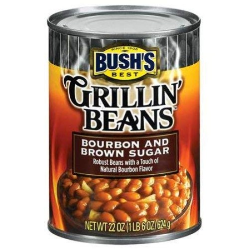 Bushs Best, Grillin Beans, Bourbon &Amp; Brown Sugar, 22Oz Can Pa