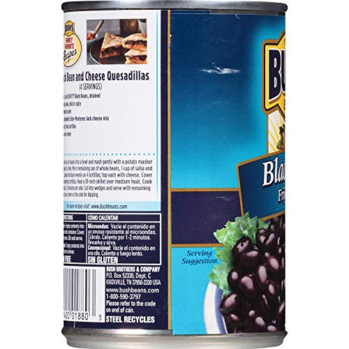 Bushs Best Black Beans Frijoles Negros - 15 Ounce 12