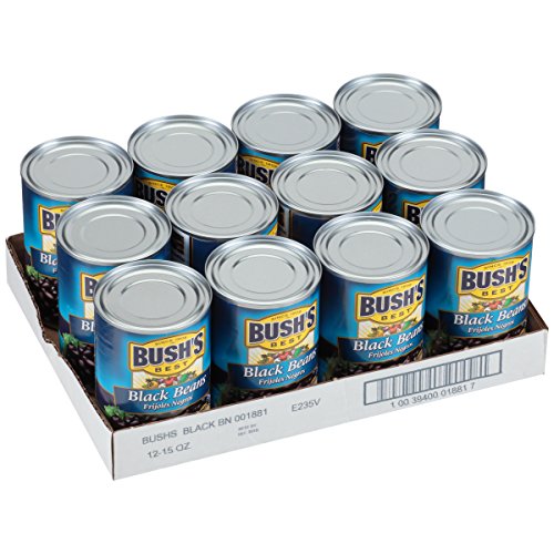 Bushs Best Canned Black Beans Pack Of 12, Source Of Plant Bas
