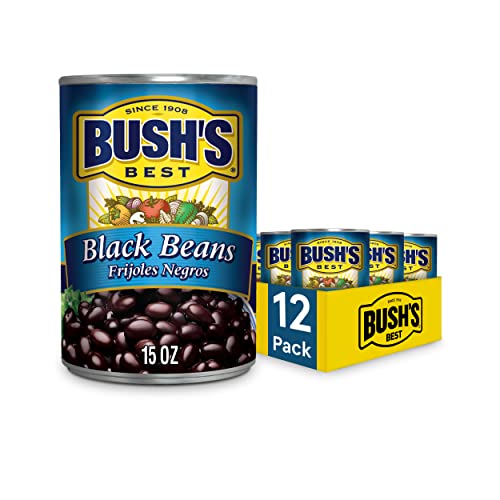 Bushs Best Canned Black Beans Pack Of 12, Source Of Plant Bas