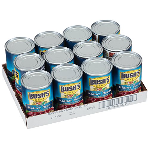 Bushs Best Canned Dark Red Kidney Beans Pack Of 12, Source Of