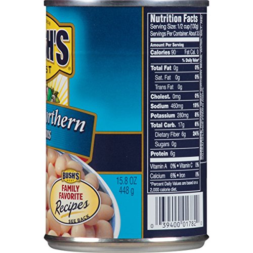 Bushs Best Canned Great Northern Beans Pack Of 12, Source Of