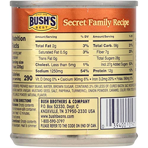 Bushs Best Country Style Baked Beans, Canned Beans, Baked Beans