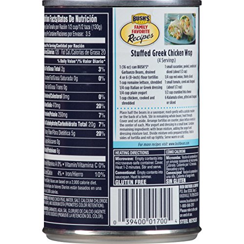 Bushs Best Garbanzo Beans, 16 Oz 12 Cans