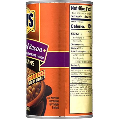 Bushs Best Maple Cured Bacon Baked Beans, 28 Oz Maple Cured Ba