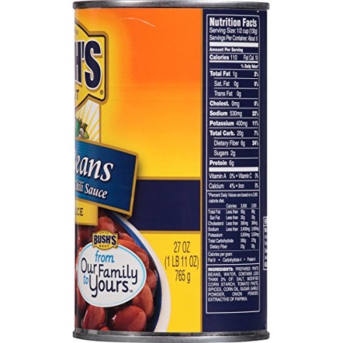 Bushs Best Mild Pinto Chili Beans, 27 Oz 12 Cans