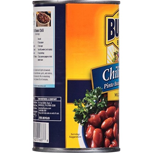 Bushs Best Mild Pinto Chili Beans, 27 Oz 12 Cans