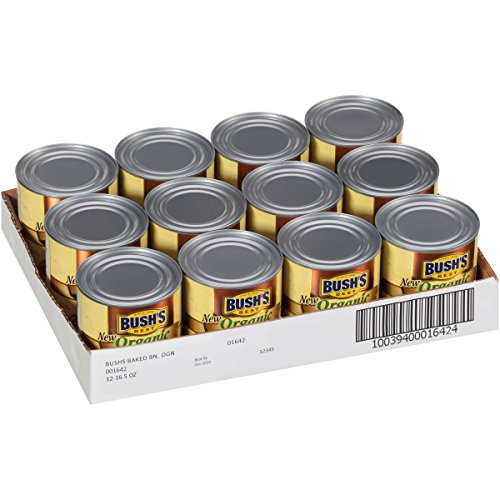 Bushs Best Organic Baked Beans, 16 Ounce Can Pack Of 12, Cann