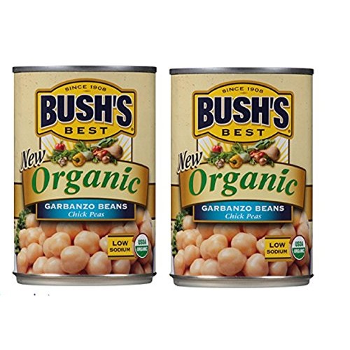 Bushs Best Organic Garbanzo Beans, 15 Oz