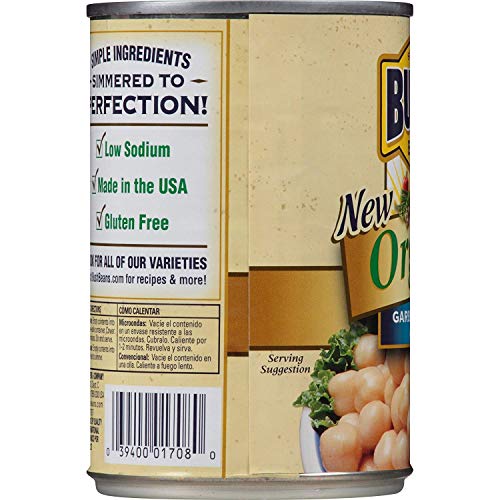 BUSHS BEST Organic Garbanzo Beans Canned Beans, Organic Chick P...