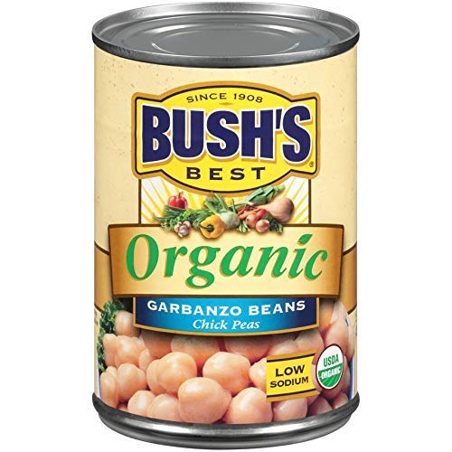 BUSHS BEST Organic Garbanzo Beans Canned Beans, Organic Chick P...
