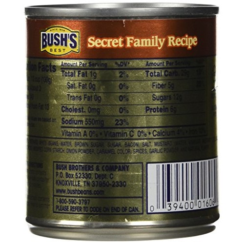 Bushs Best Original Baked Beans, Canned Beans, Baked Beans Cann