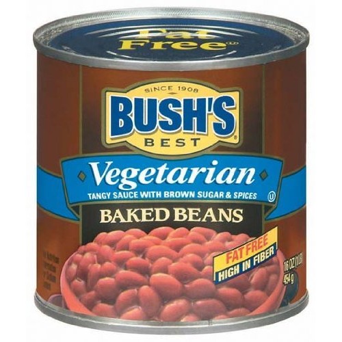 Bushs Best Vegetarian Fat Free Baked Beans 16 Oz Pack Of 6