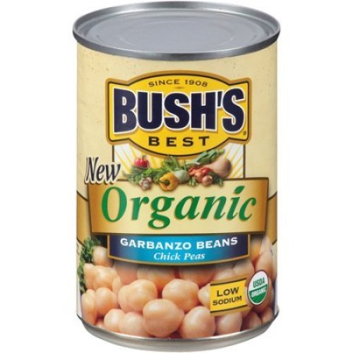 Pack Of 12 - Bushs Best Organic Garbanzo Beans, 15 Oz