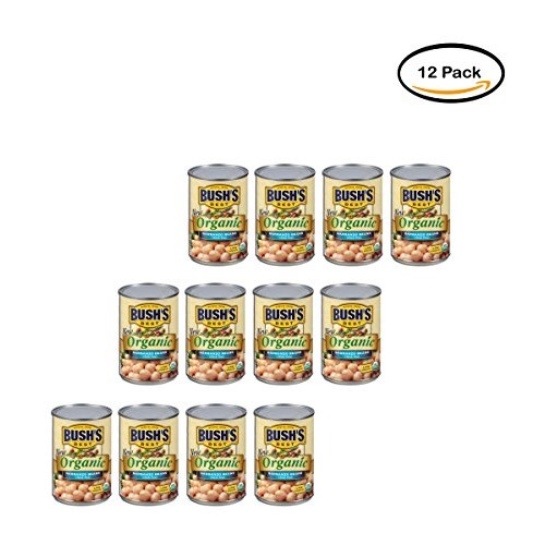 Pack Of 12 - Bushs Best Organic Garbanzo Beans, 15 Oz