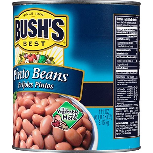 Bushs Best Pinto Beans 111 Oz 6 Cans