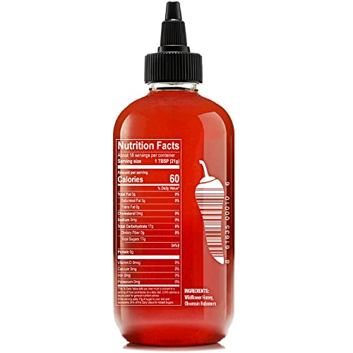 Bees Knees Spicy Honey, 12.5 oz Pure Honey Infused with Oleoresi...