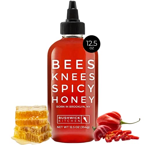 Bees Knees Spicy Honey, 12.5 oz Pure Honey Infused with Oleoresi...