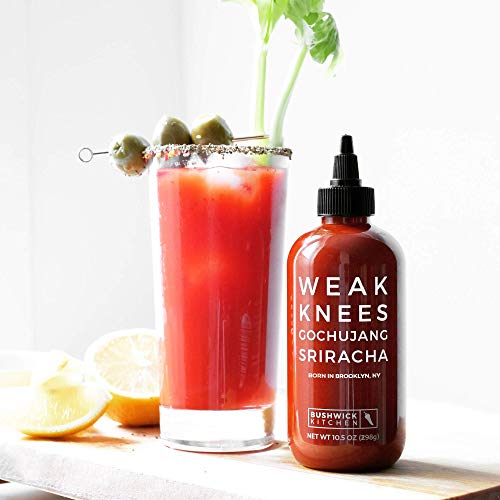 Weak Knees Gochujang Sriracha Hot Sauce | 10.5 oz Easy Squeeze B...