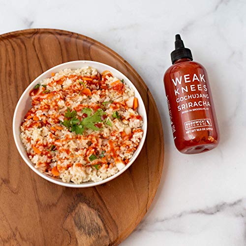Weak Knees Gochujang Sriracha Hot Sauce | 10.5 oz Easy Squeeze B...