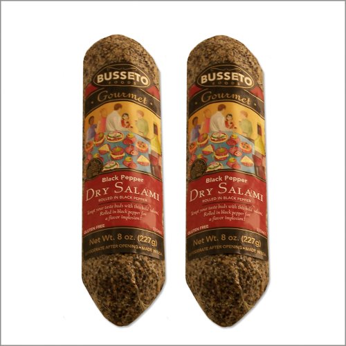 Dry Salami With Black Pepper - 8 Ounce - Pack Of 2