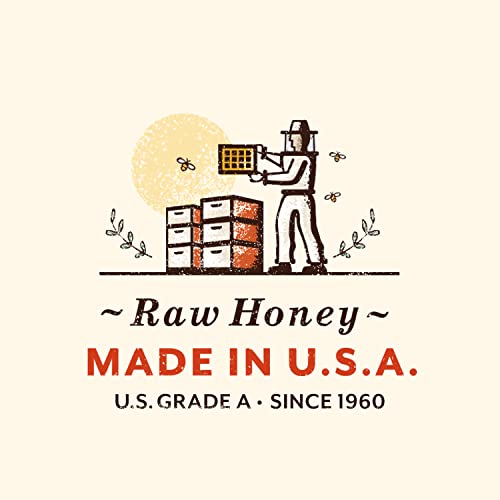 Busy Bee Creamed Raw Unfiltered Honey, 12 OZ Pack of 2, Made i...