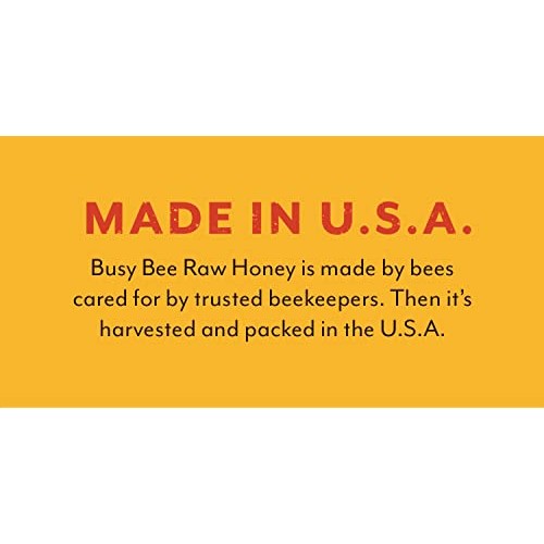 Busy Bee Creamed Raw Unfiltered Honey, 12 OZ Pack of 2, Made i...