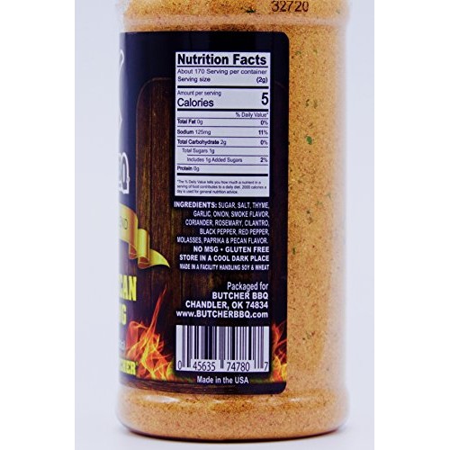 Butcher Bbq Savory Pecan Seasoning Barbeque Rub Spices Grilling