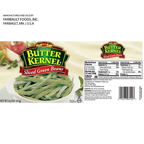 Butter Kernel • Canned French Sliced Green Beans 12 Pack, Vega