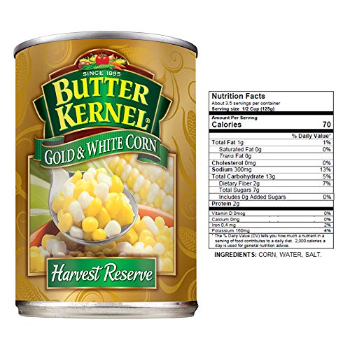 Butter Kernel • Canned Gold And White Corn 12 Pack, Vegan And
