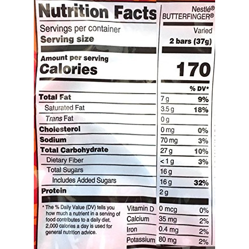 Butterfinger Fun Size Crispy Milk Chocolate Peanut Butter Bars,