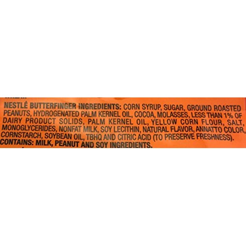 Butterfinger Fun Size Crispy Milk Chocolate Peanut Butter Bars,