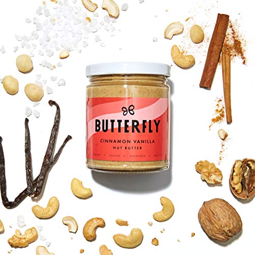 Cinnamon Vanilla Nut Butter - 9 Oz Raw Organic Walnuts Cashew An
