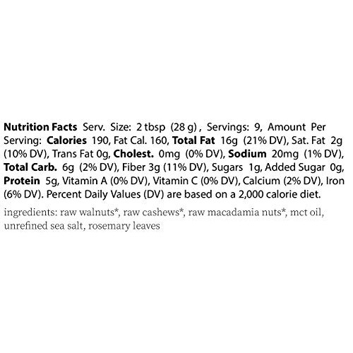 Paleo Nut Butter With Organic Rosemary Raw Walnut Cashew Nuts Pl